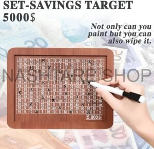 wooden Savings Challenge Box | قجة خشبية