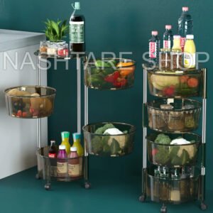 Transparent Rotary Storage Rack | رف تخزين دوار شفاف