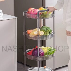 Round Multi-Layer Plastic Shelf | رف بلاستيكي دائري متعدد الطبقات