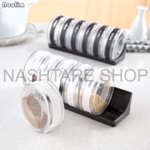 kf-HTB1O5Lpc56guuRkSmLyq6AulFXaR-NOOLIM-Plastic-Six-Grid-Transparent-Seasoning-Jar-Spice-Box-Set-Kitchen-Supplies-Salt-Seasoning-Box-Condiment Plastic Six-Grid Spice Box | صندوق توابل بستة أقسام