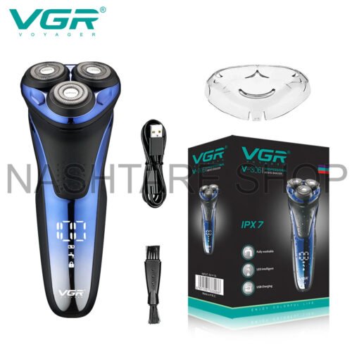 VGR-306 Waterproof Beard Shaver & Trimmer | ماكينة حلاقة وتشذيب اللحية مقاومة للماء ولاسلكية