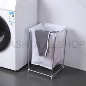 Lightweight Laundry Basket with Metal Frame | سلة غسيل خفيفة بإطار معدني