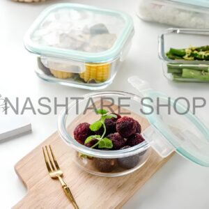 3 Pcs Glass Lunch Box | علبة غداء زجاجية لحفظ الطعام