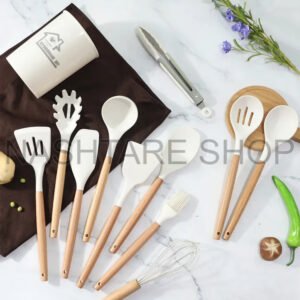 12PCS Silicone Cooking Utensils | طقم أدوات مطبخ سيليكون 12 قطعة
