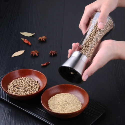 Glass Salt & Pepper Grinder |  مطحنة ملح وفلفل زجاجية