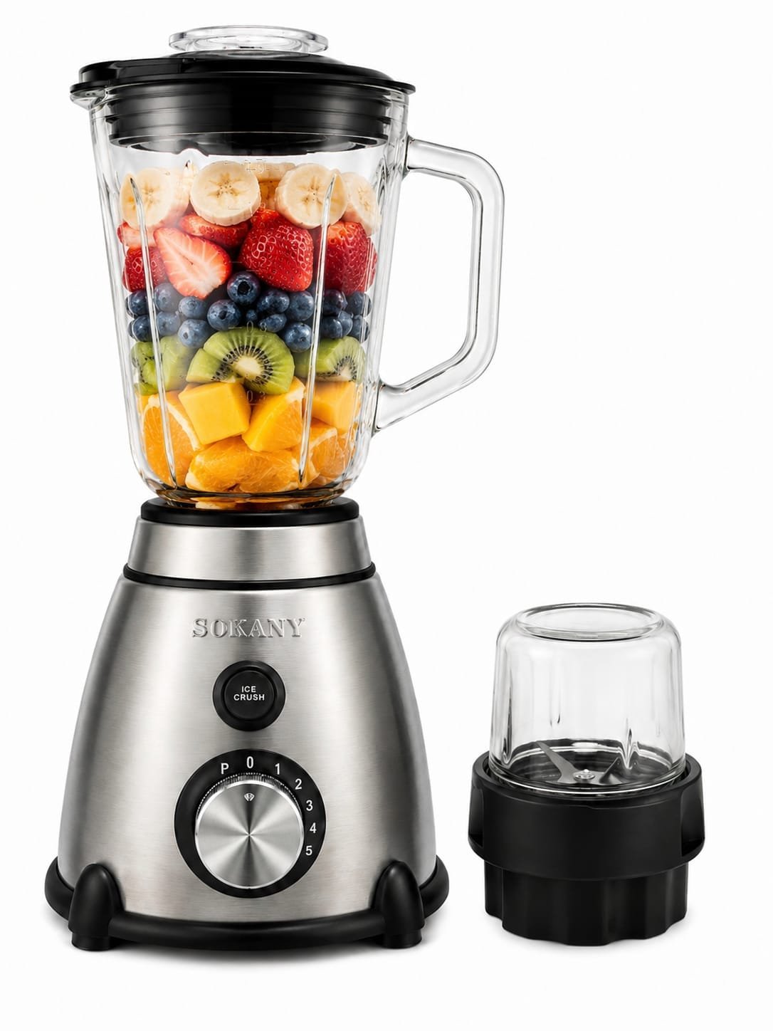 SOKANY Multi-Use Glass Blender | خلاط متعدد الاستخدام