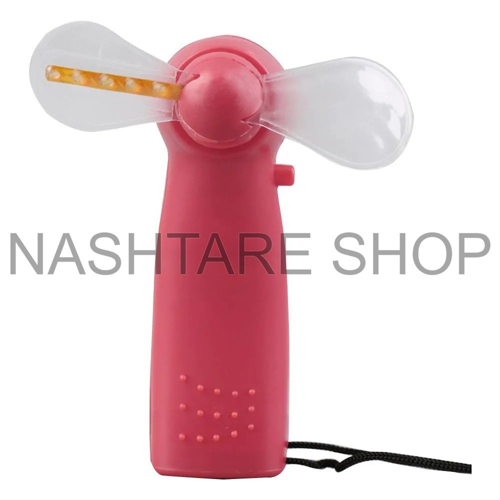 LED Handheld Cooling Fan with Strap | مروحة تبريد محمولة بمصابيح - Image 3