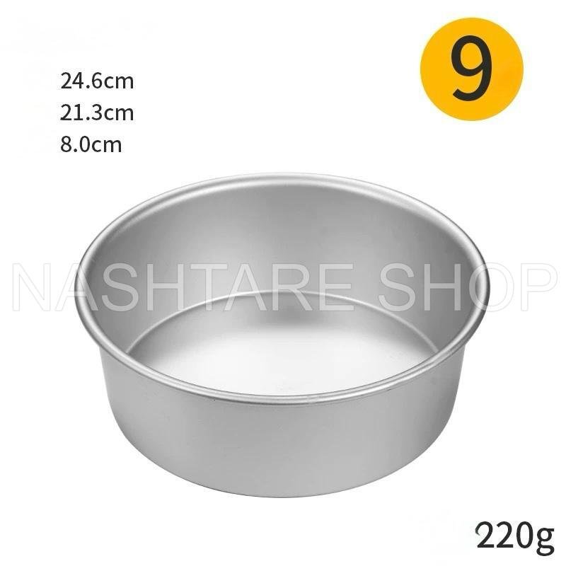 Stainless Steel Round Cake Pan Set (3 Pieces) | مجموعة قوالب كيك دائرية من الستانلس ستيل - Image 4