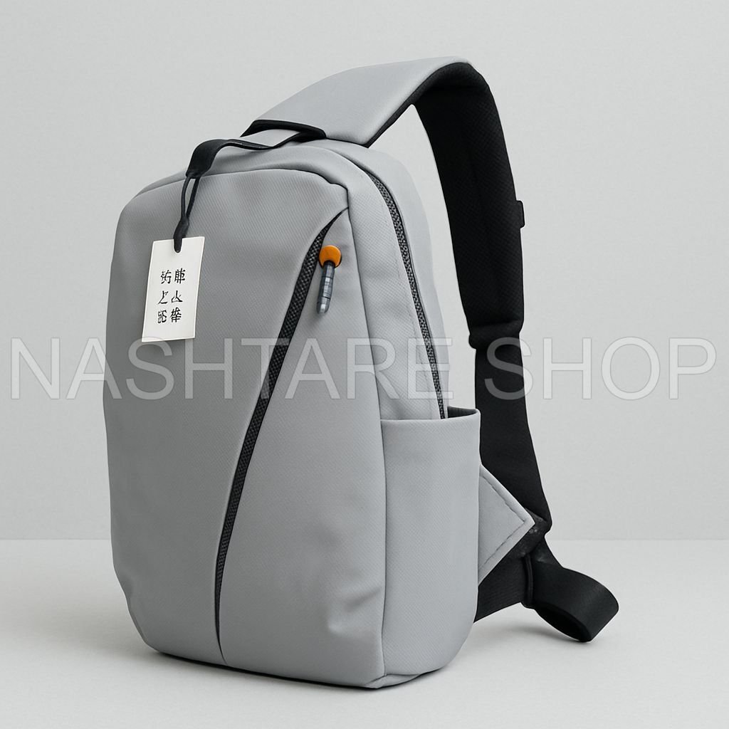 Leather Shoulder Bag with Bottle Holder | شنطة كتف جلد