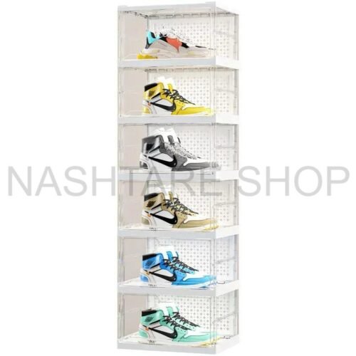 WhatsApp Image 2025-07-17 at 15.48.24_ac357177 6-Layer Plastic Shoe Rack with Cover | خزانة أحذية بلاستيكية بـ 6 طبقات مع غطاء