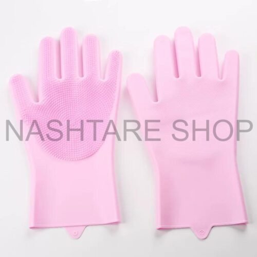 Multi-Color Silicone Dishwashing Gloves | قفازات سيليكون لغسل الصحون متعددة الألوان