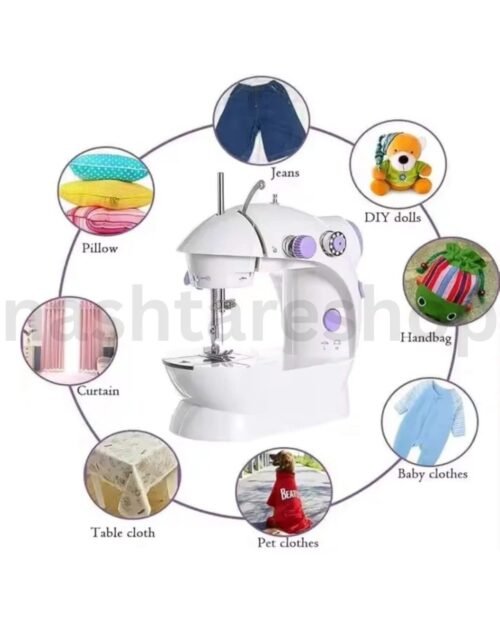2025/08/1000285480.jpg Portable Mini Sewing Machine with LED | ماكينة خياطة صغيرة محمولة مع إضاءة