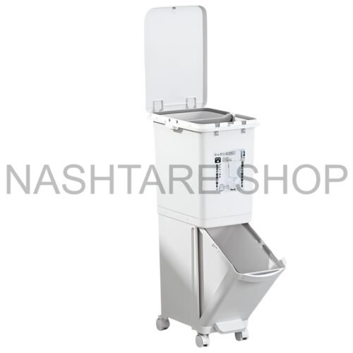 Plastic Trash Bin with Lid – 29L | سلة المهملات البلاستيكية مع غطاء