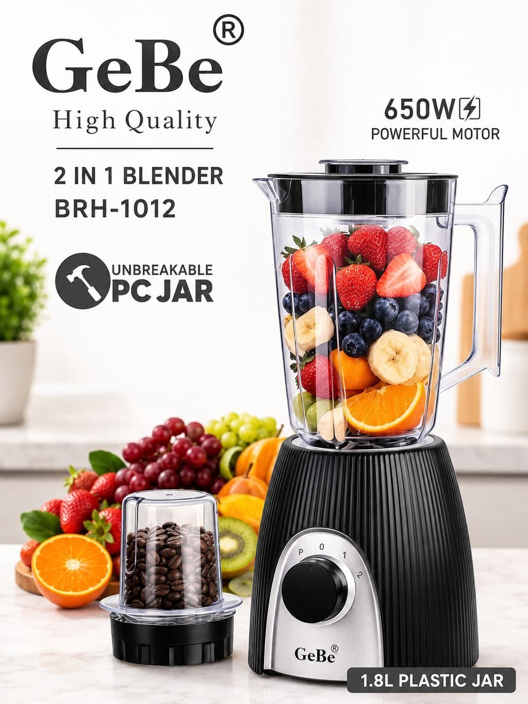 GEBE 2 in 1 Blender | خلاط جيبي ٢ في ١