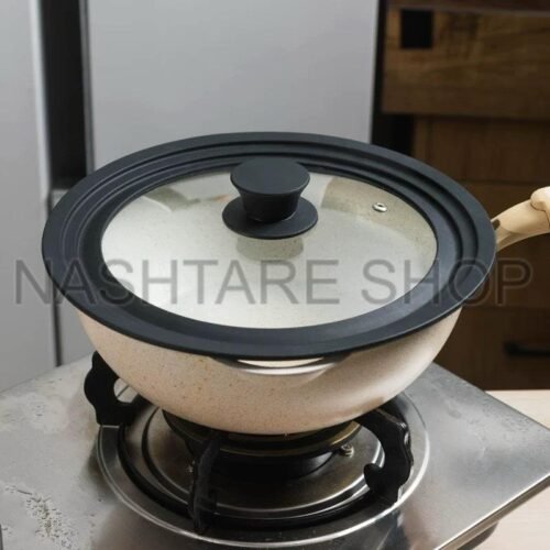 Multi Functional Stepped Silicone Glass Pot Cover | غطاء قدر زجاجي سيليكون متعدد الوظائف