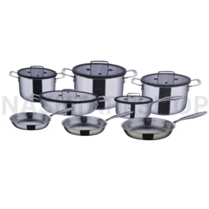 GEBE Stainless steel cookware set - طقم أواني طهي من الستانلس ستيل GEBE