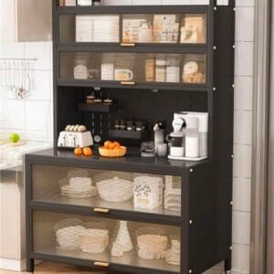 Kitchen Pantry Rack with Cabinet | رف مطبخ مع خزانة