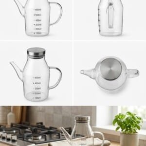 Glass Oil Bottle | زجاجة زيت زجاجية