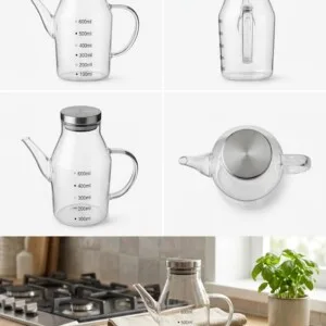 Glass Oil Bottle | زجاجة زيت زجاجية