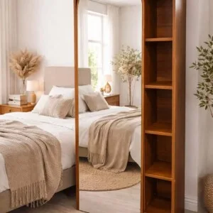 Storage Cabinet with Mirror | خزانة مع مرآة
