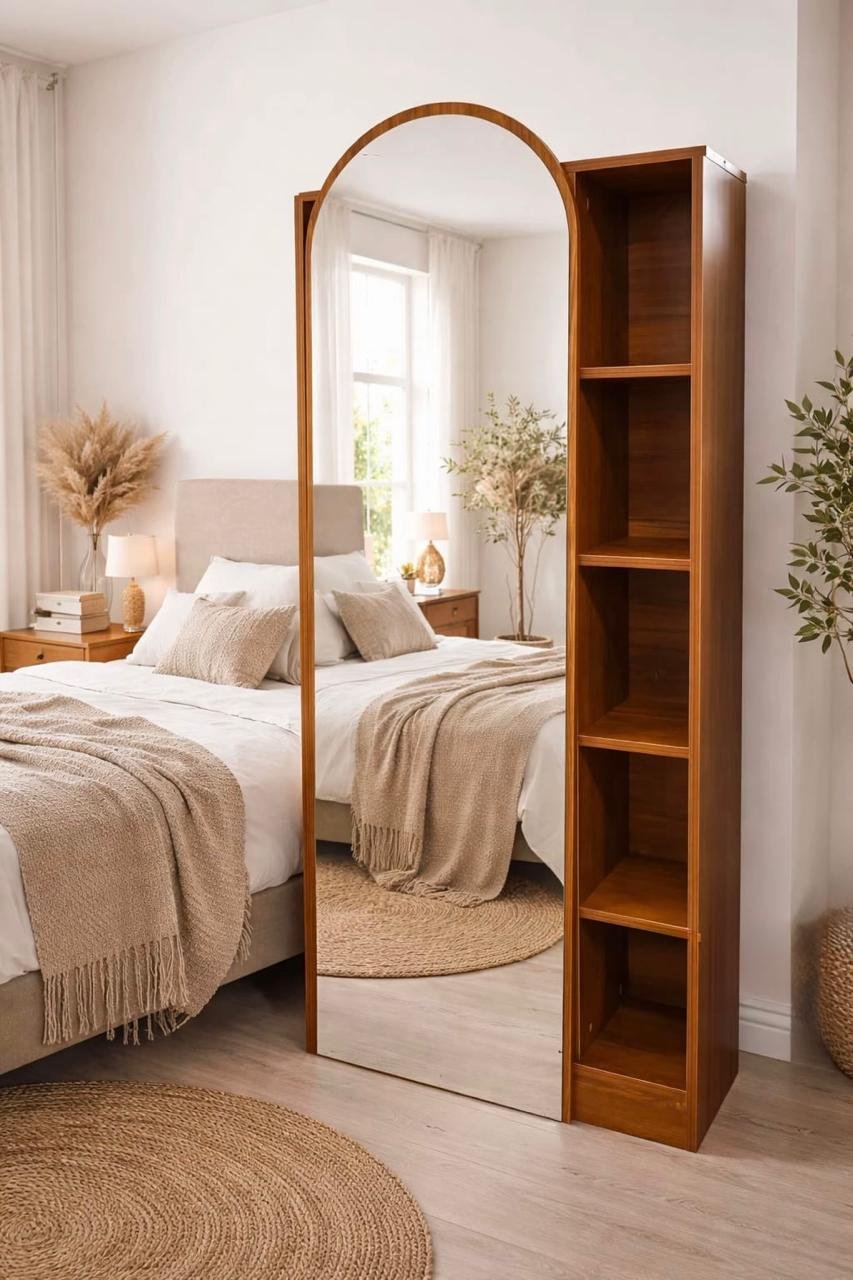 Storage Cabinet with Mirror | خزانة مع مرآة